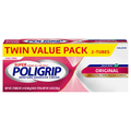 Super Poligrip Zinc Free Original Mild Mint Denture Adhesive Cream - 2 ct