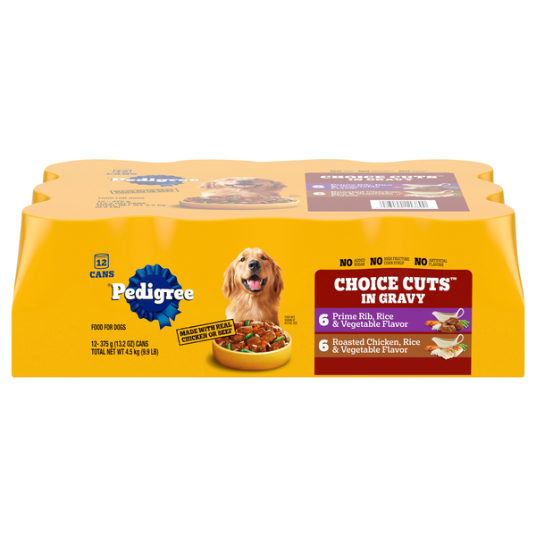 PEDIGREE Choice Cuts in Gravy Variety Pack Adult Wet Dog Food Pouch 12 ct