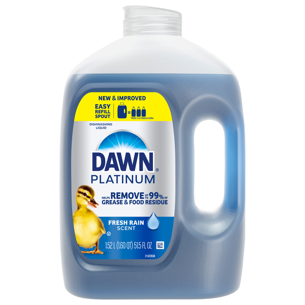 Dawn Platinum Fresh Rain Scent Liquid Dish Soap