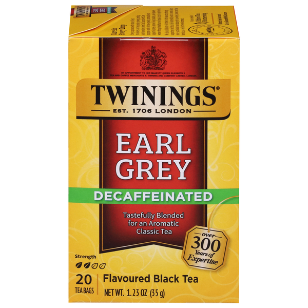 Twinings Decaffeinated Earl Grey Black Tea Bags