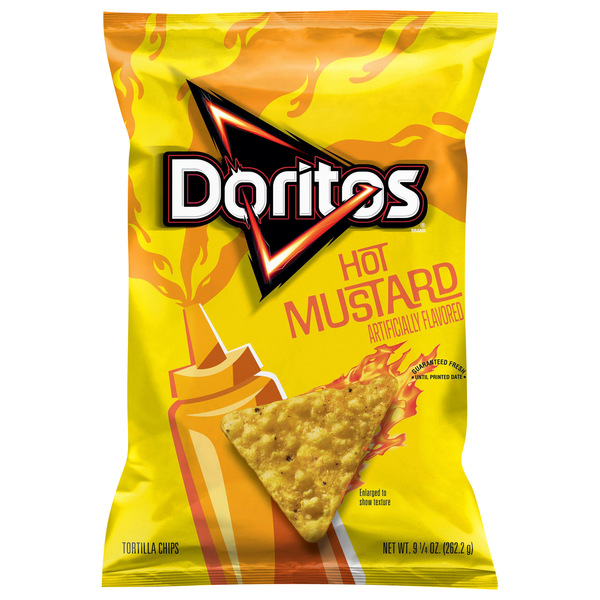 Doritos Hot Mustard Tortilla Chips