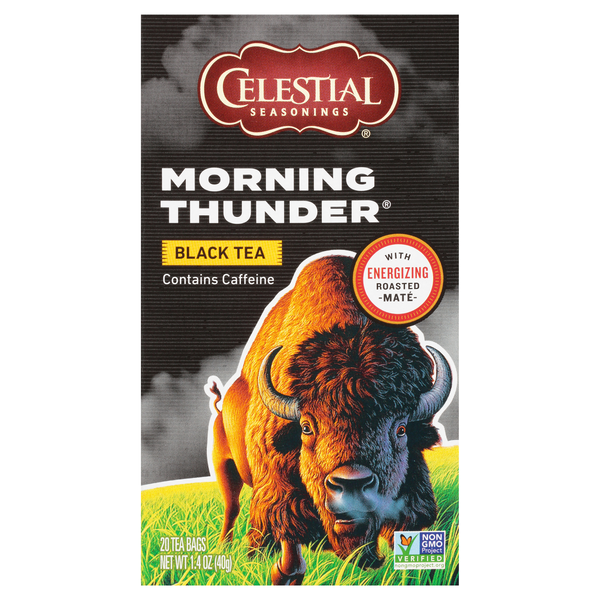 Celestial Seasonings Morning Thunder Black Tea Bags