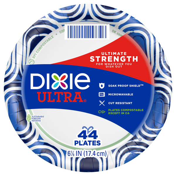 Dixie Ultra Ultimate Strength Paper Plates 6 7/8 Inch