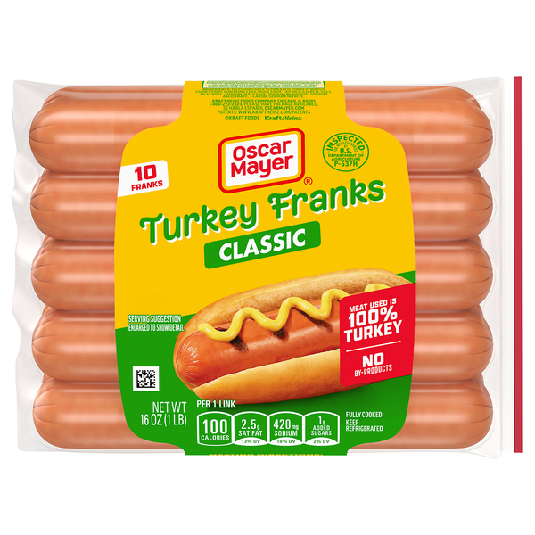 Oscar Mayer Classic Uncured Turkey Franks - 10 ct