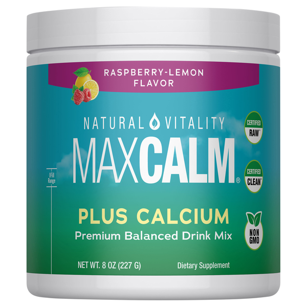 Natural Vitality Calm Plus Calcium Magnesium Drink Mix Raspberry Lemon