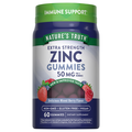 Nature's Truth Vegan Mixed Berry Flavor Extra Strength 50mg Zinc Gummies