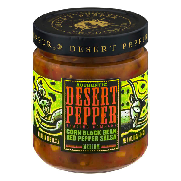 Desert Pepper Medium Corn Black Bean Red Pepper Salsa