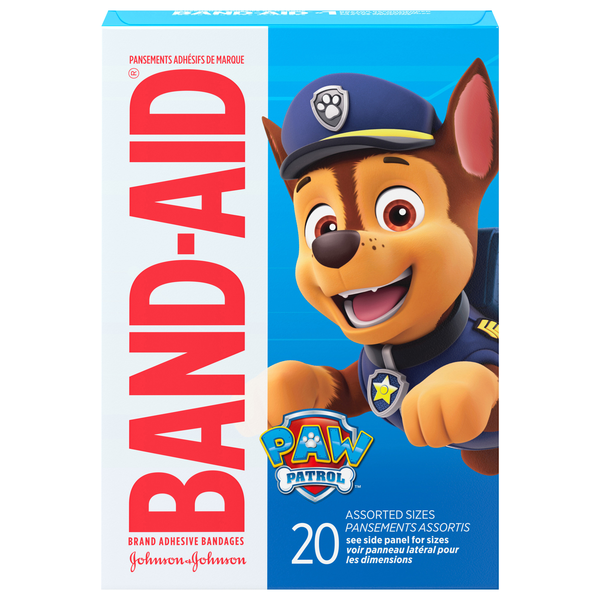 Band-Aid Adhesive Bandages Assorted Sizes Paw Patrol