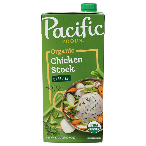 Pacific Foods Organic Unsalted Chicken Stock