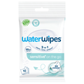 WaterWipes Sensitive+ 99.9% Water Based On The Go Wipes