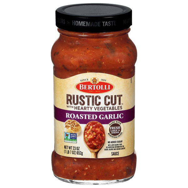 Bertolli Rustic Cut with Hearty Vegetables Roasted Garlic Pasta Sauce