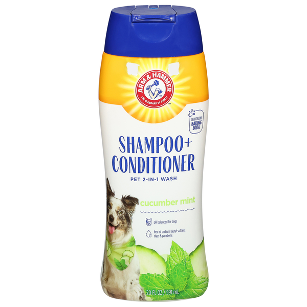 Arm & Hammer 2-in-1 Shampoo & Conditioner for Pets Cucumber Mint