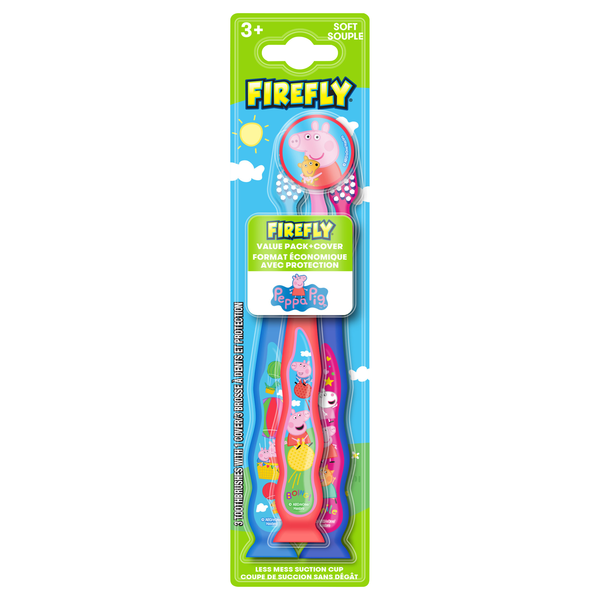 FireFly Peppa Pig Soft Toothbrushes Ages 3+