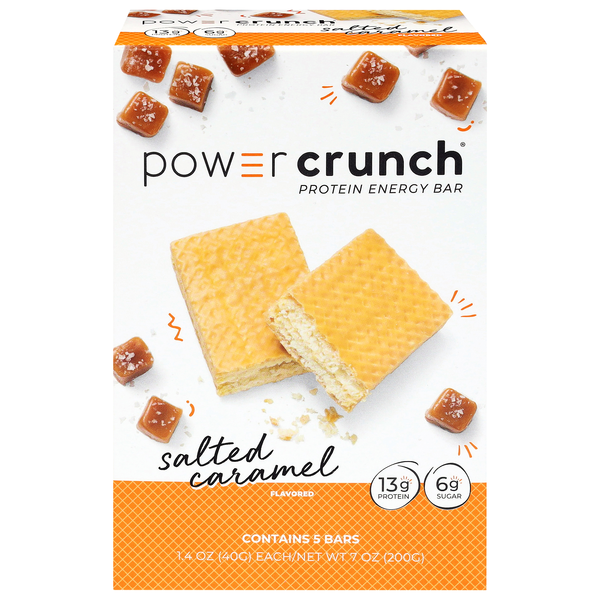 Power Crunch Salted Caramel 13g Protein Energy Bars - 5 ct