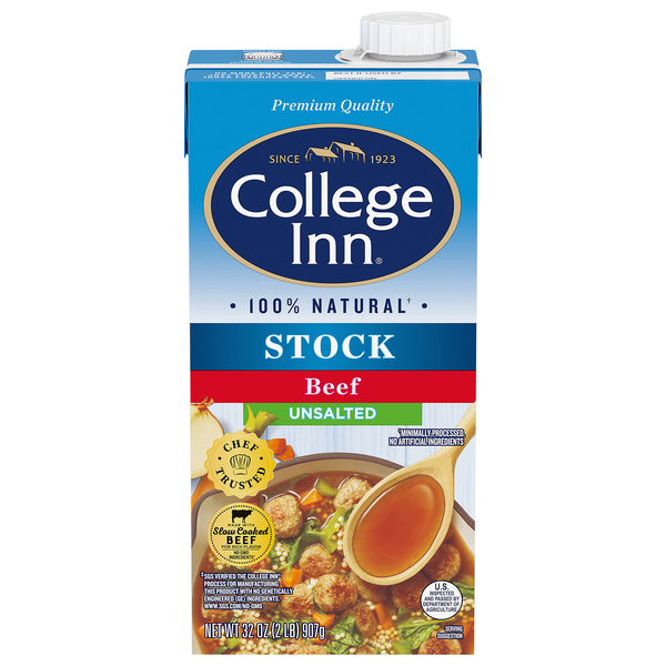 College Inn 100% Natural Unsalted Beef Stock