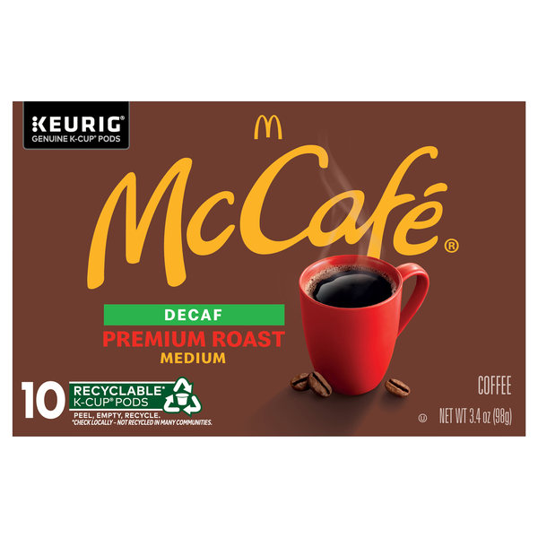 McCafé Decaf Premium Roast K-Cup Pods – 94 Count, Dark Roast Caramel Flavor, Caffeine Free