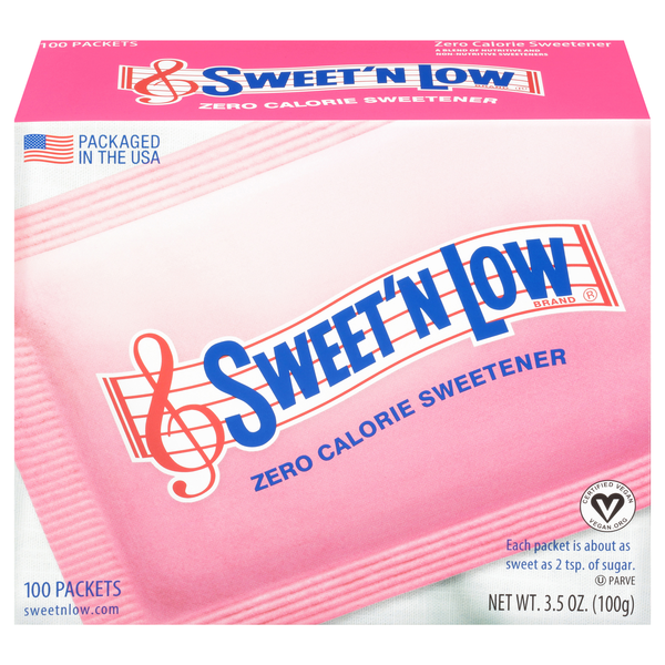 Sweet 'N Low Zero Calorie Sweetener Packets
