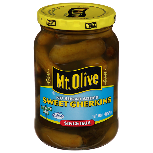 Save on Mt. Olive Sweet Gherkins No Sugar Added Order Online Delivery