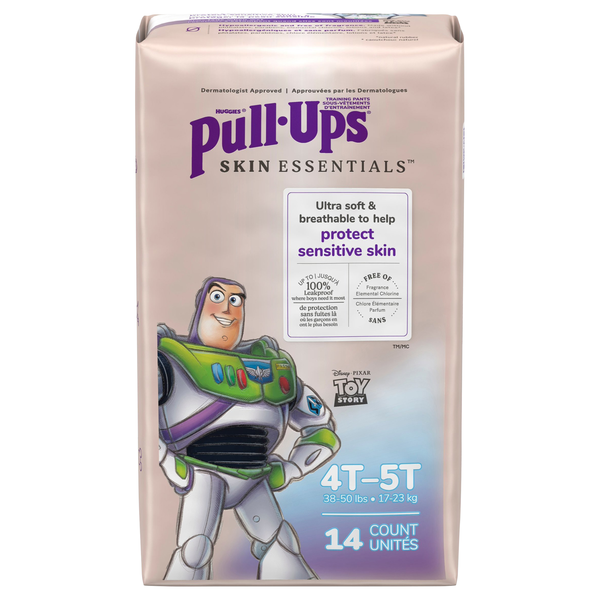Pull-Ups Skin Essentials Boys 4T-5T Training Pants 38-50 lb