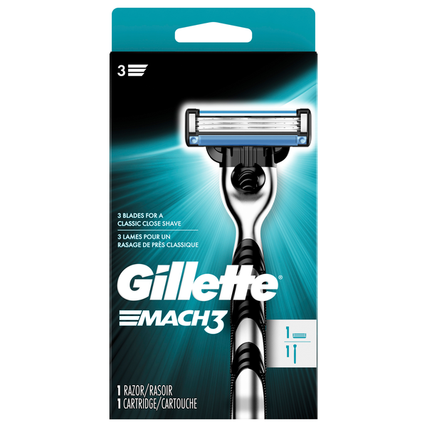 Save on Gillette Mach3 3 Blade Razor & Cartridge Order Online 