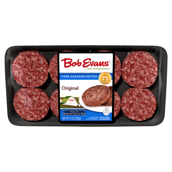 Save on Bob Evans Pork Sausage Patties Original 8 ct Order Online