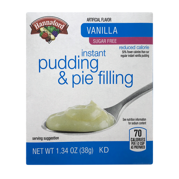 Hannaford Instant Pudding & Pie Filling Vanilla Sugar Free