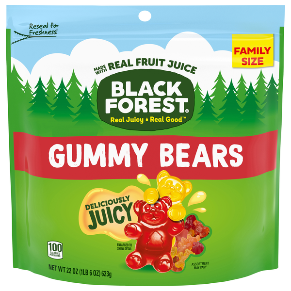 Black Forest Gluten Free Gummy Bears Candy Family Size