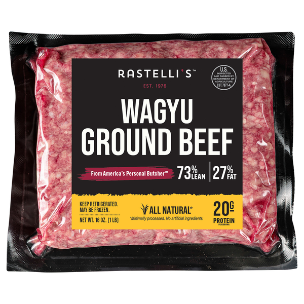Rastelli's 73% Lean 27% Fat Wagyu Ground Beef Fresh