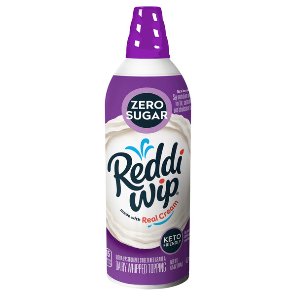 Reddi-wip Zero Sugar Keto Friendly Whipped Cream Topping