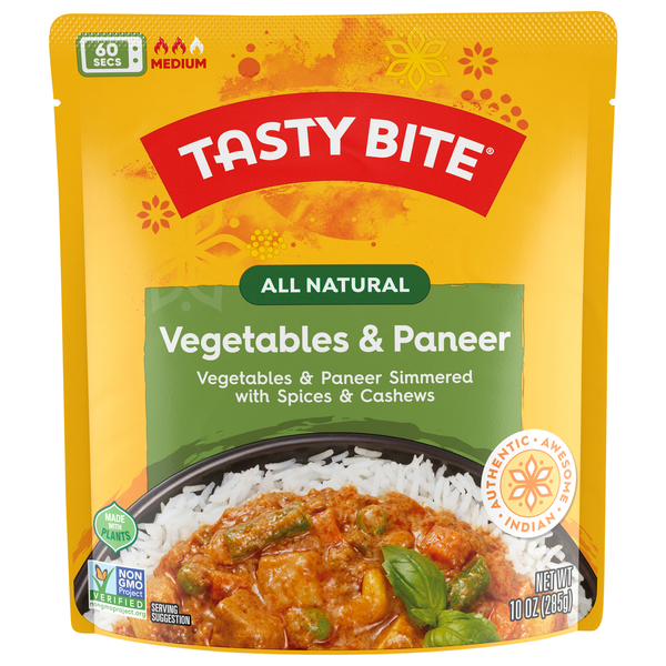 Tasty Bite 60 Second Natural Medium Vegetables & Paneer