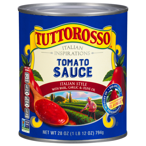 Tuttorosso Italian Style Tomato Sauce with Basil Garlic & Olive Oil