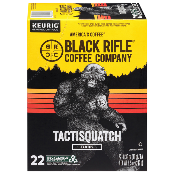 Black Rifle Tactisquatch Dark Roast K-Cup Coffee Pods