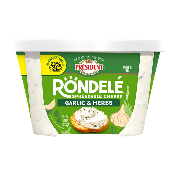 President Rondele Garlic & Herbs Spreadable Cheese