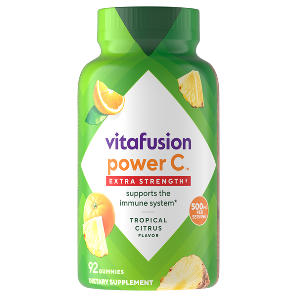 vitafusion Power C Immune Support with Vitamin C Gummies Tropical Citrus
