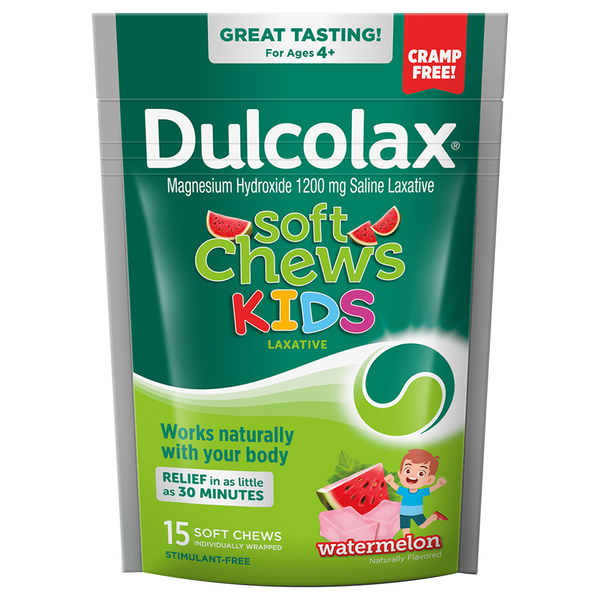 Dulcolax Kids Saline Laxative Watermelon Soft Chews