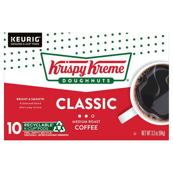 Krispy Kreme Classic Medium Roast K-Cup Coffee Pods