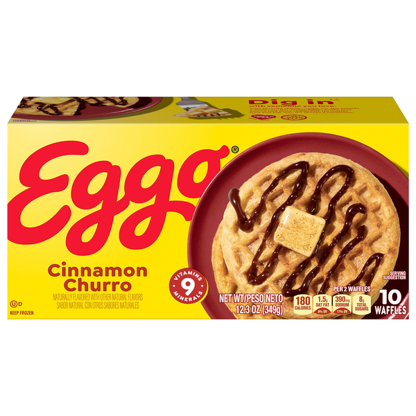 Eggo Cinnamon Churro Flavor Waffles - 10 ct