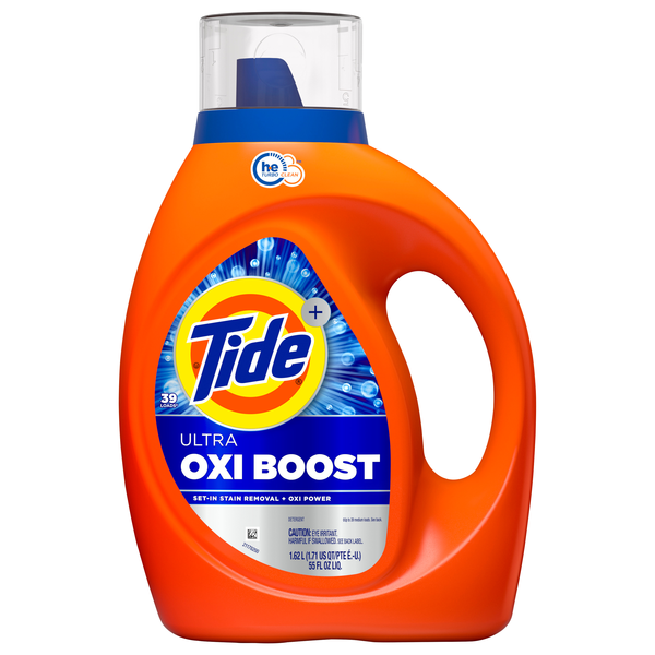 Tide + Ultra Oxi Boost Liquid Laundry Detergent