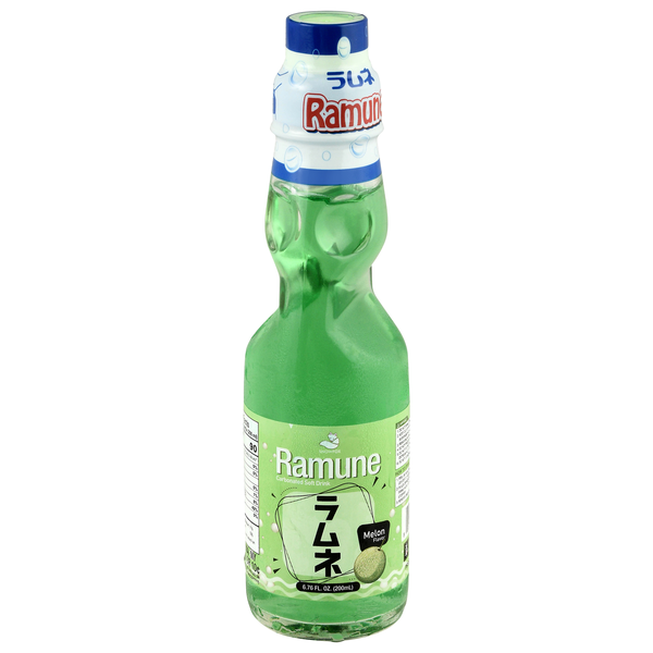 Snowfox Ramune Melon Flavor Carbonated Soft Drink