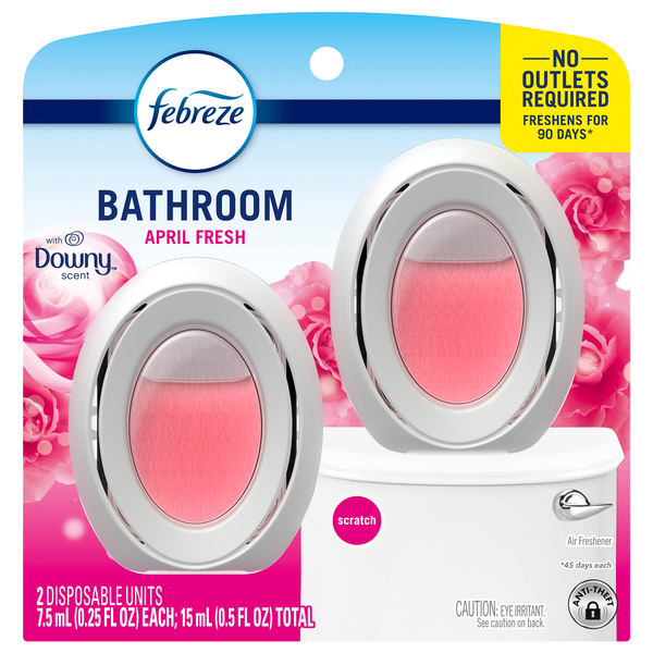 Febreze Bathroom Downy April Fresh Scent Air Freshener - 2 ct