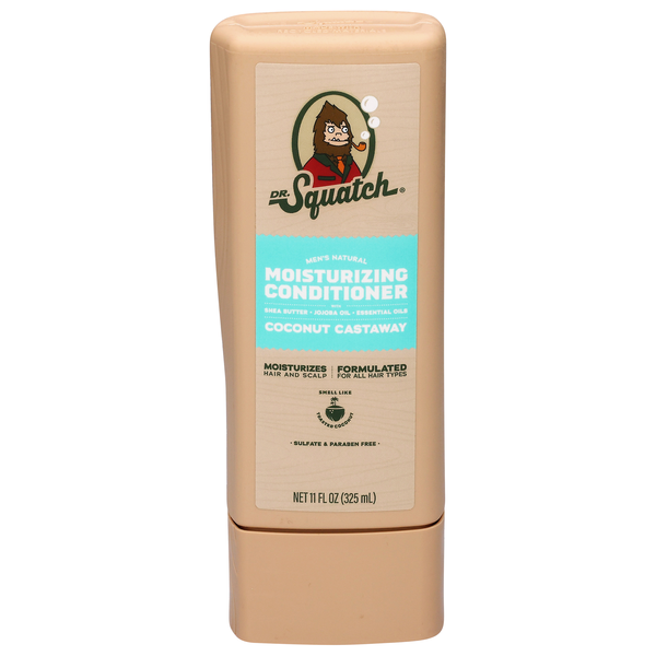 Dr. Squatch Men's Natural Coconut Castaway Moisturizing Conditioner