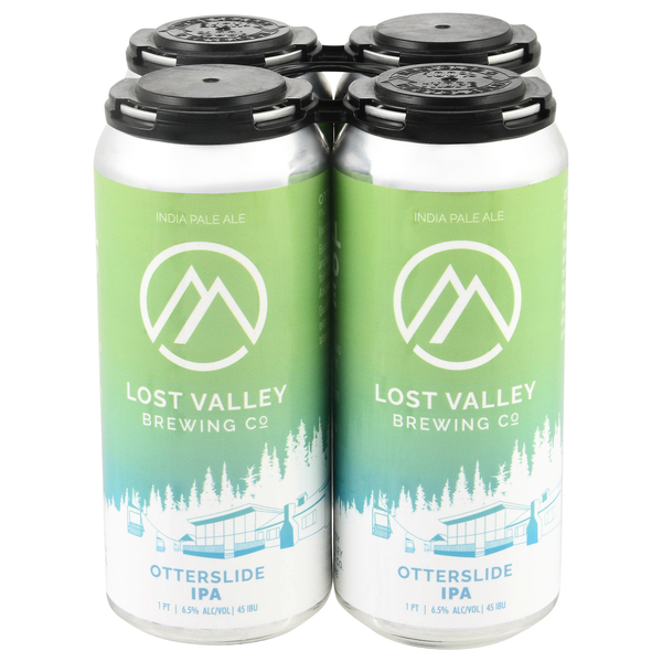 Lost Valley Brewing Co Otterslide IPA Beer - 4 pk