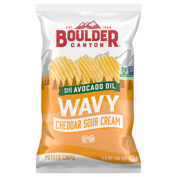 Boulder Canyon Wavy Cheddar Sour Cream Potato Chips