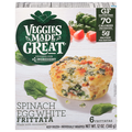 Veggies Made Great Gluten Free Spinach Egg White Frittata - 6 ct
