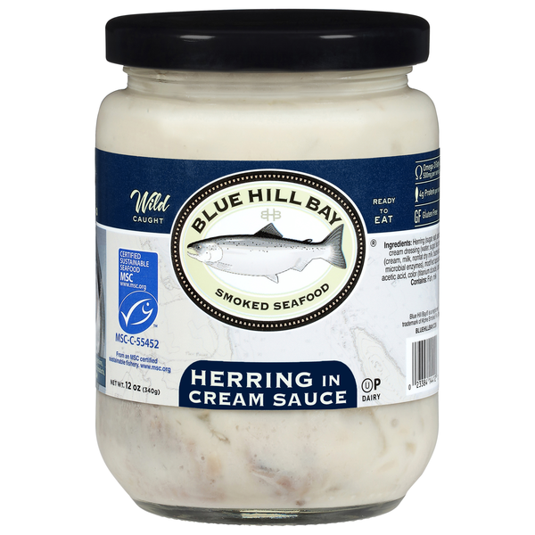 Blue Hill Bay Wild Caught Herring in Cream Sauce Refrigerated