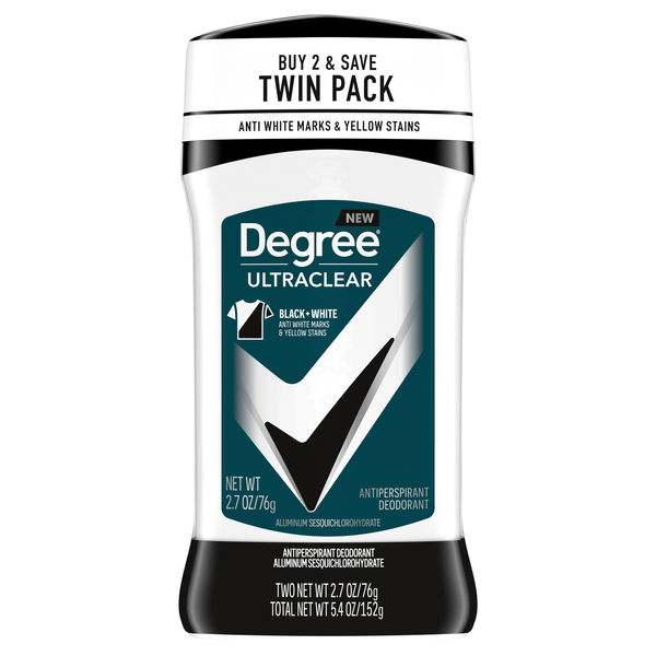 Degree Men Ultra Clear Antiperspirant Deodorant Stick 2.7 oz/2 ct