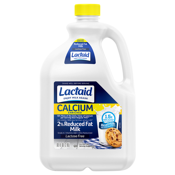 Lactaid Lactose Free Calcium Enriched 2% Reduced Fat Milk