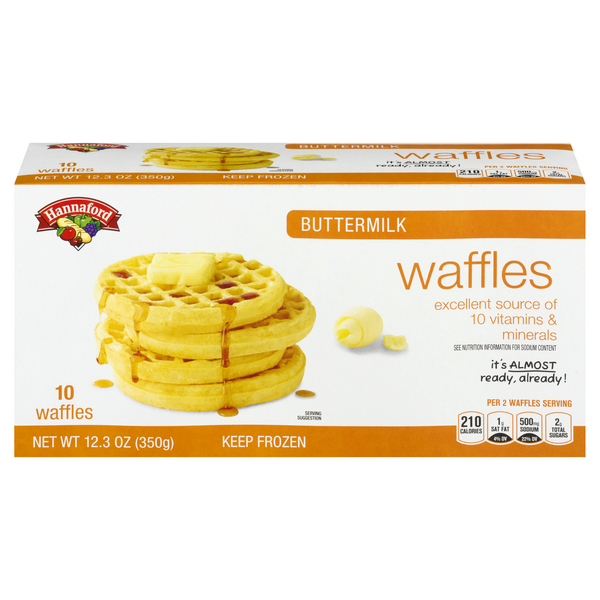 Hannaford Buttermilk Waffles - 10 ct