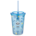 Smart Living Summer Straw Tumbler Shark