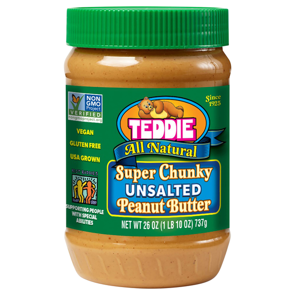 Teddie All Natural Unsalted Super Chunky Peanut Butter
